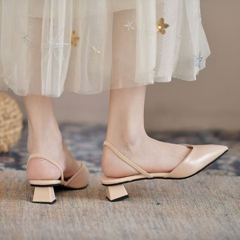 Sandals - Sandalias de Vestir con Tacón Bajo