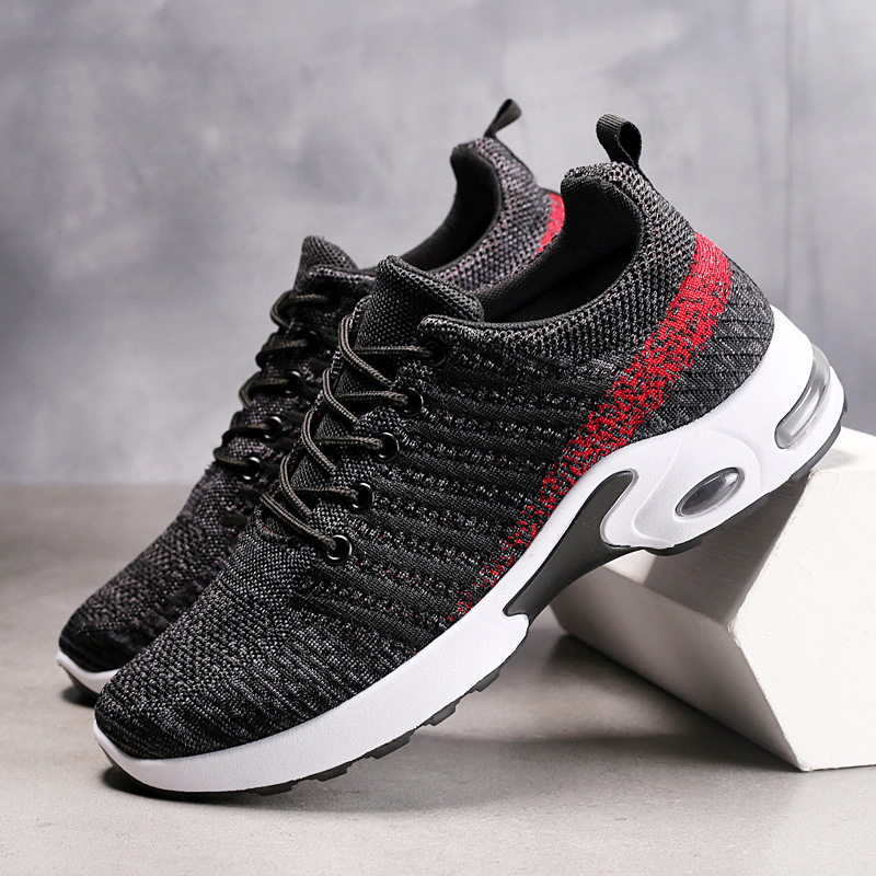 Zapatillas de deporte para hom - Knit Fabric Lace Up Sneakers reseña y precio